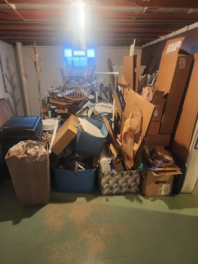 Roll-off dumpster container at job site for Yard Waste Dumpster Rental in On Top of the World